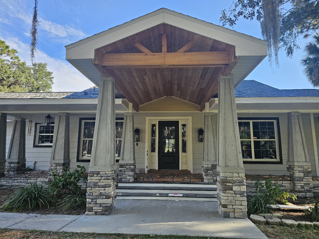 Completed covered entry project